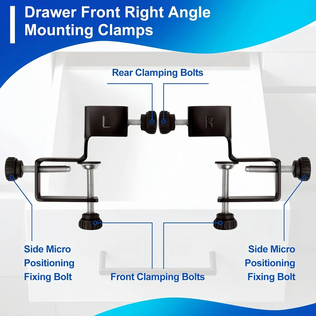 Cabinet Drawer Front Installation Clamps Woodworking Fixing Clips