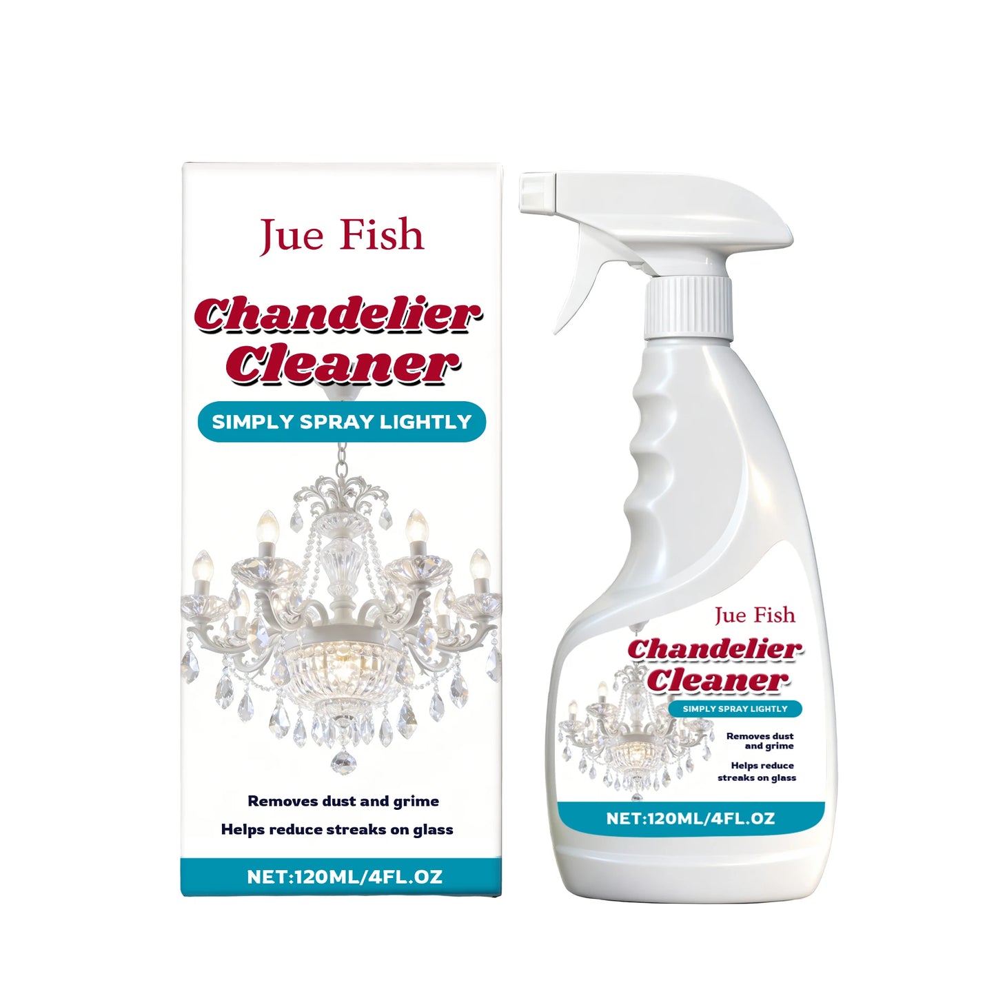 Chandelier Cleaner Spray 120ml – Degrease & Restore Glass Lamps