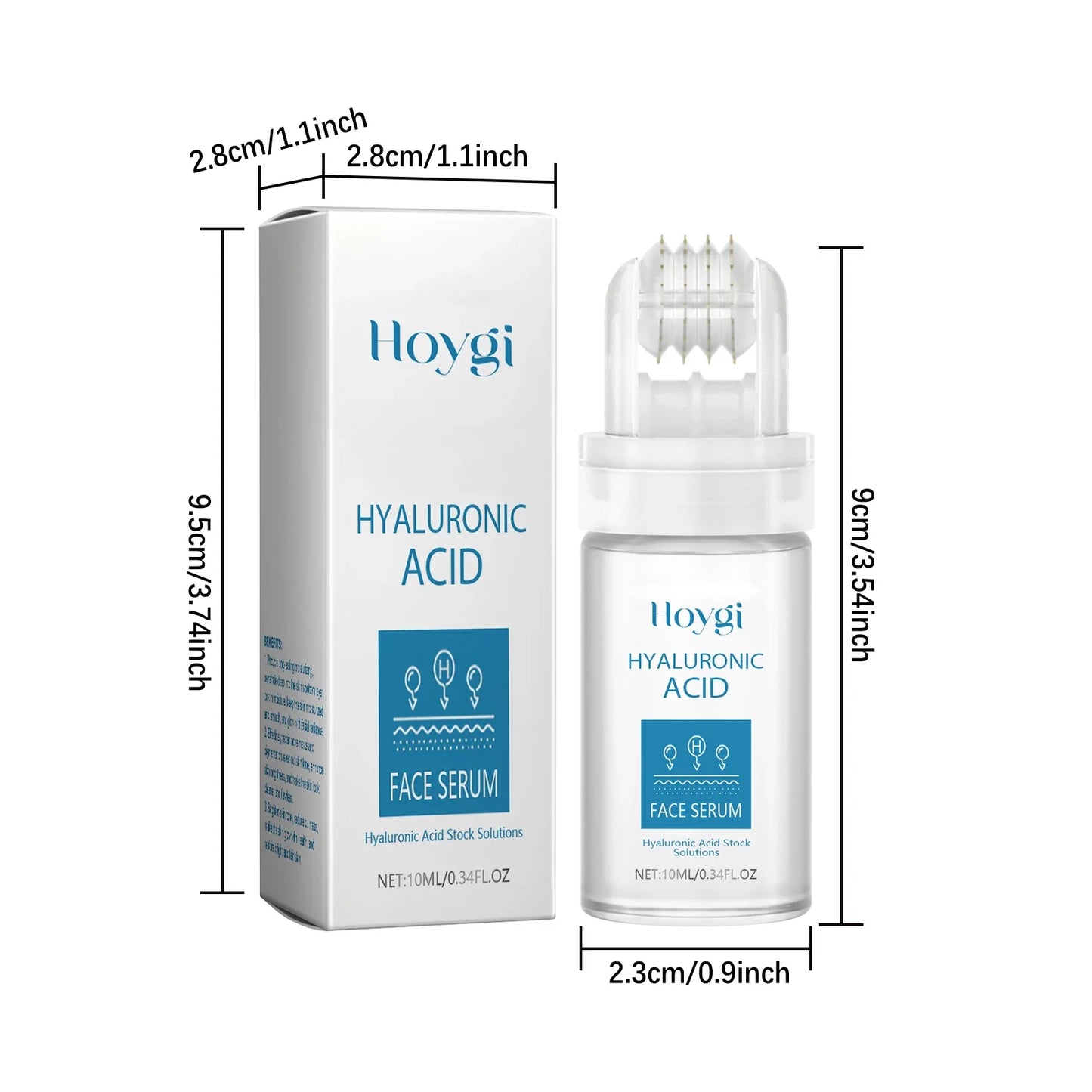 Hyaluronic Acid Microneedle Roller Serum – Hydrate & Brighten