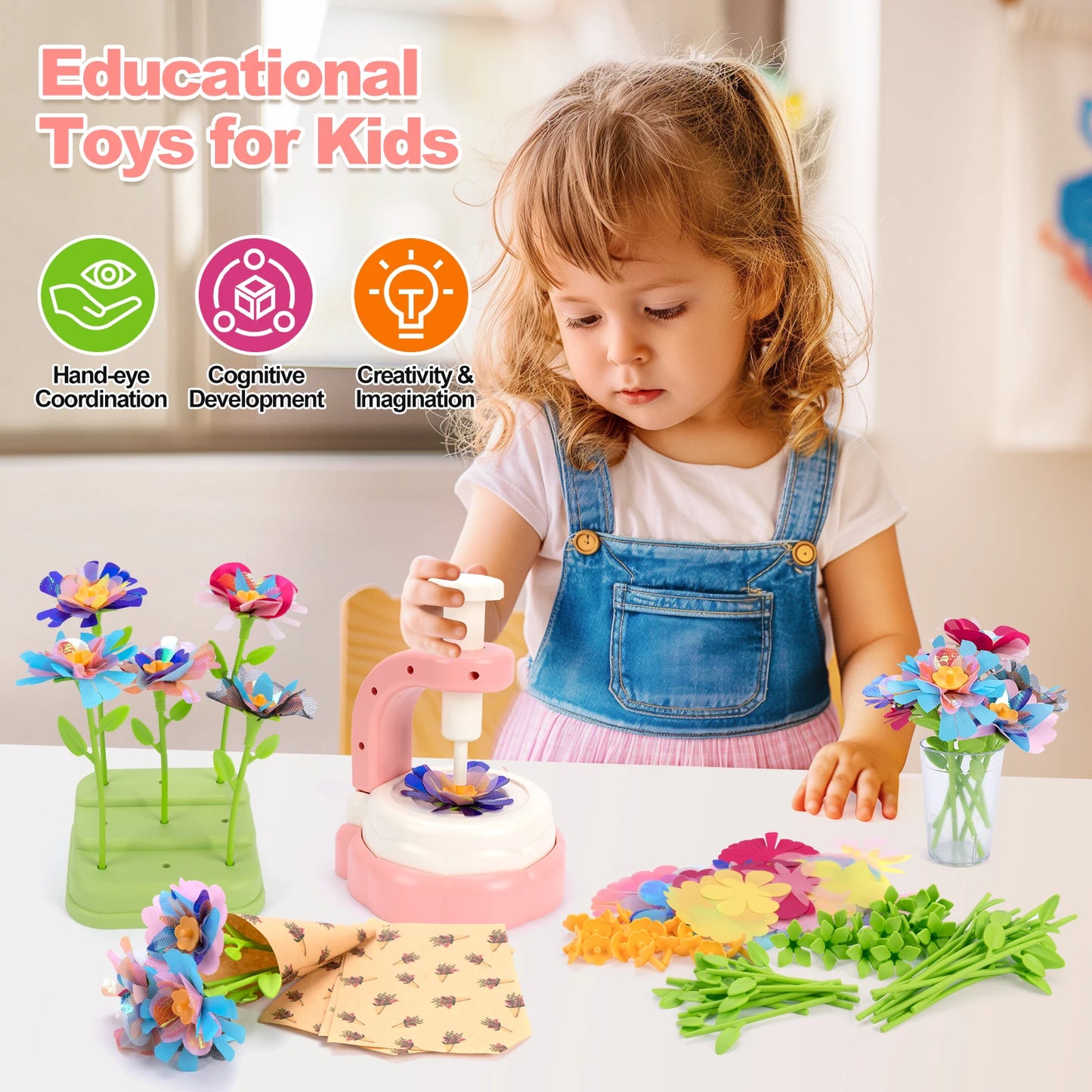 Handmade DIY Simulation Bouquet Embossing Machine Toys Flower Craft