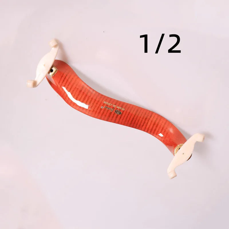 Stripes Maple Wood Violin Shoulder Rest Adjustable 4 3 1 2 Pad