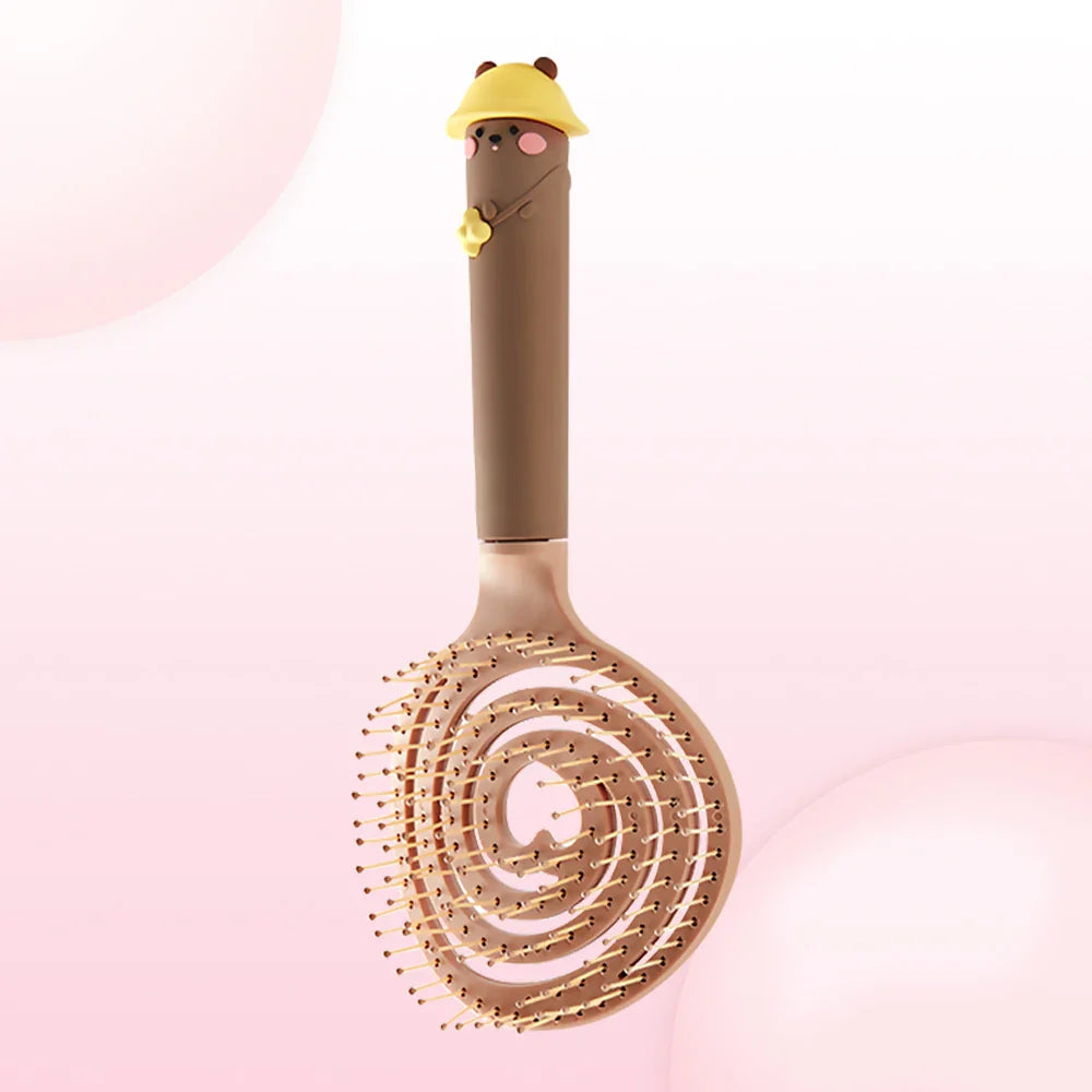Heart Hollow Airbag Cushion Comb – Anti-Static Scalp Massager