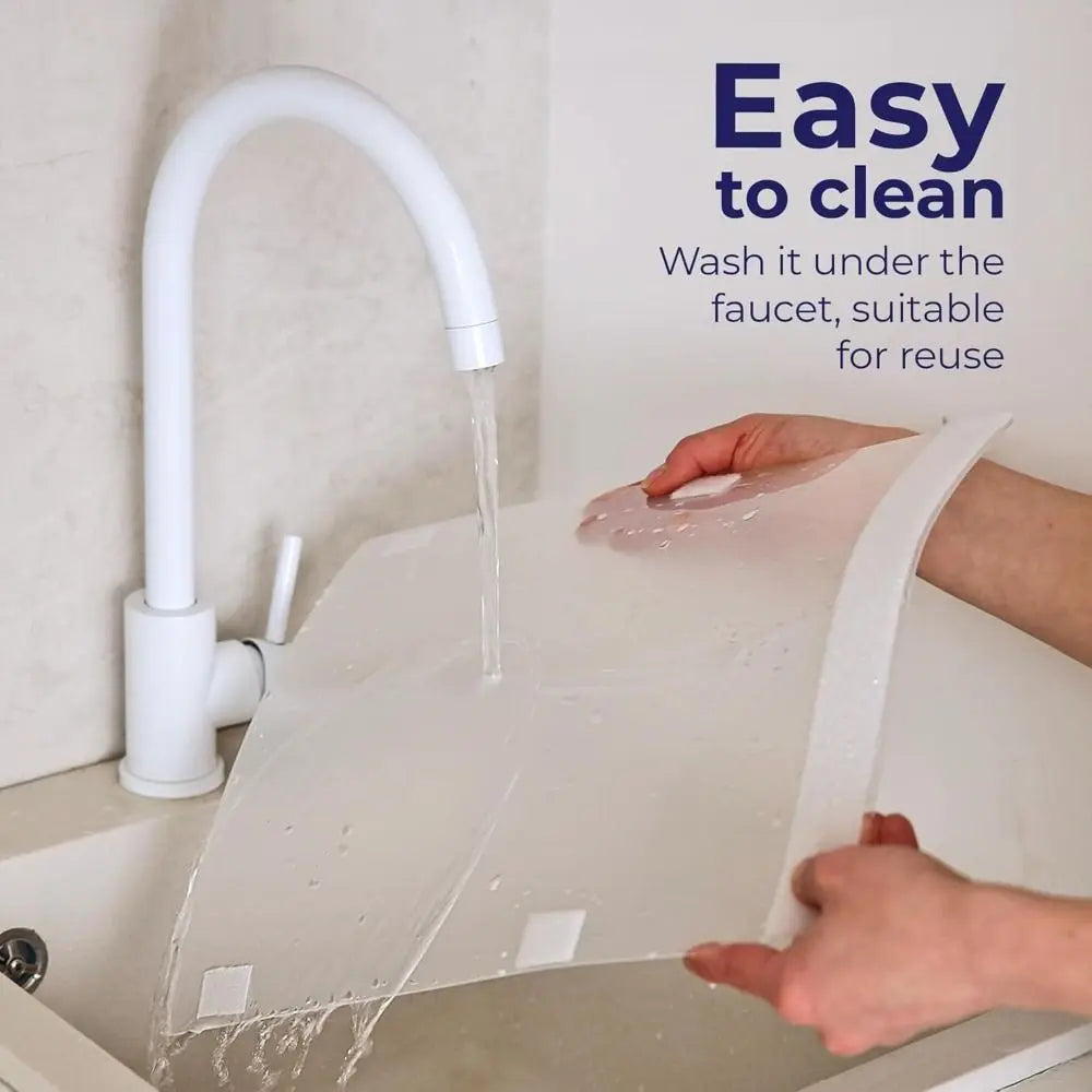 4-Pack Cat Litter Box Pee Shields – High-Sided Splash Guard