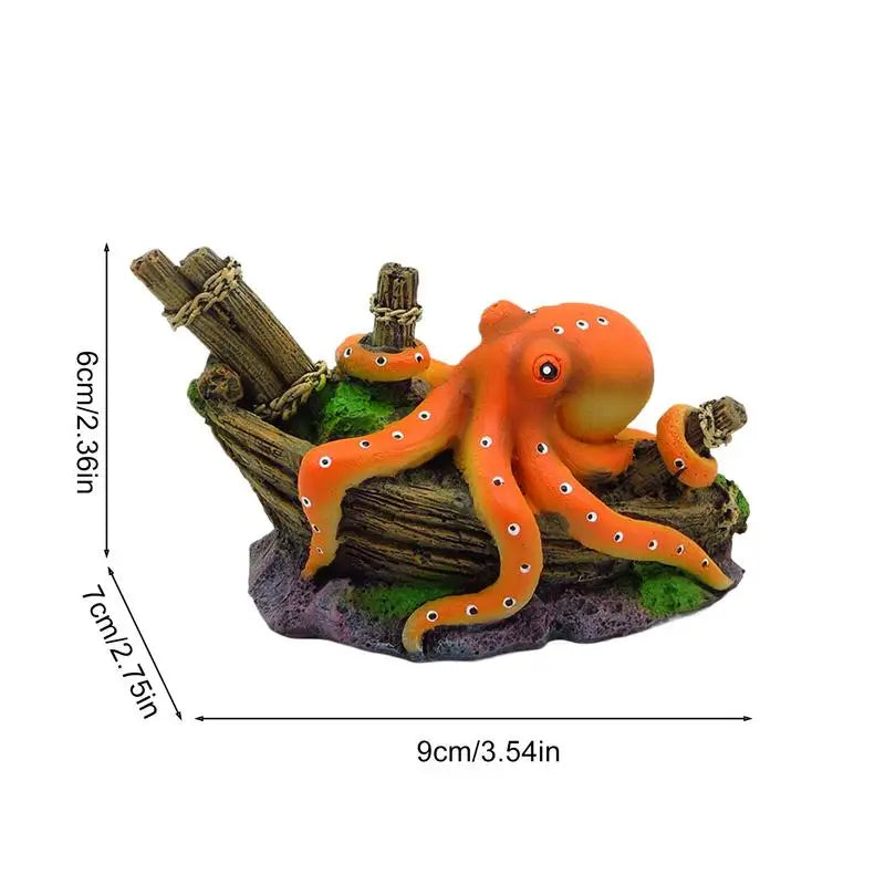 Small Aquarium Decoration Artificial Sea Creatures Decoration Accessories Cartoon Miniature Ornament For Home Cafe Hotel Bedroom Peaceful Pleasures Health and Wellness