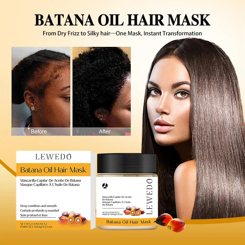 LEWEDO Batana Oil Hair Mask – Deep Conditioner for Dry Hair