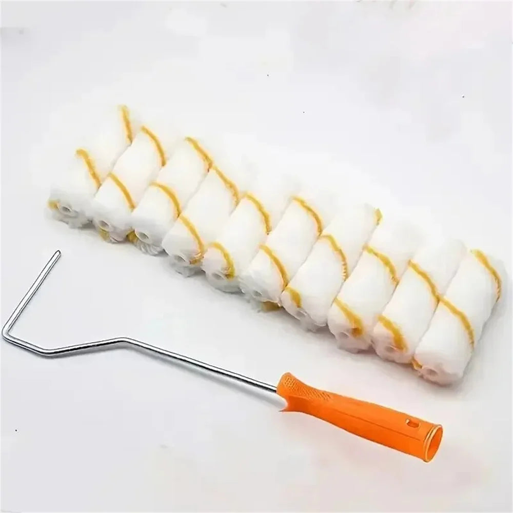 10-Pack Mini Paint Roller Brush Set – Walls, Cabinets & Doors