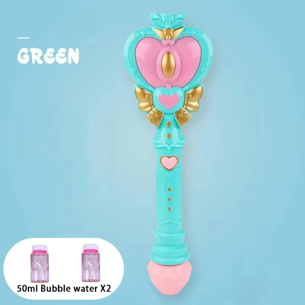 Magic Princess Fairy Wand Bubble Machine with Solution | SONGYI