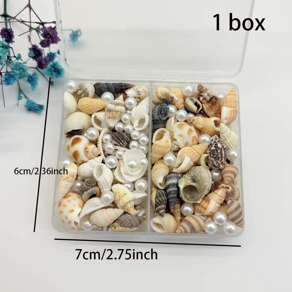 Resin Simulation Pearls & Shells Mix – DIY Craft & Home Décor