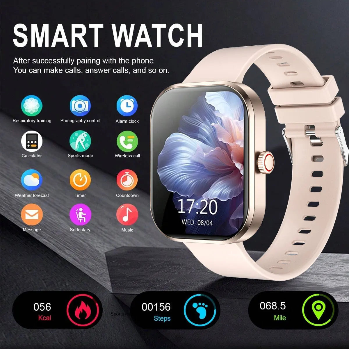 LOMAXFR G21 HD Touch Smart Watch – Calls, Music & Fitness