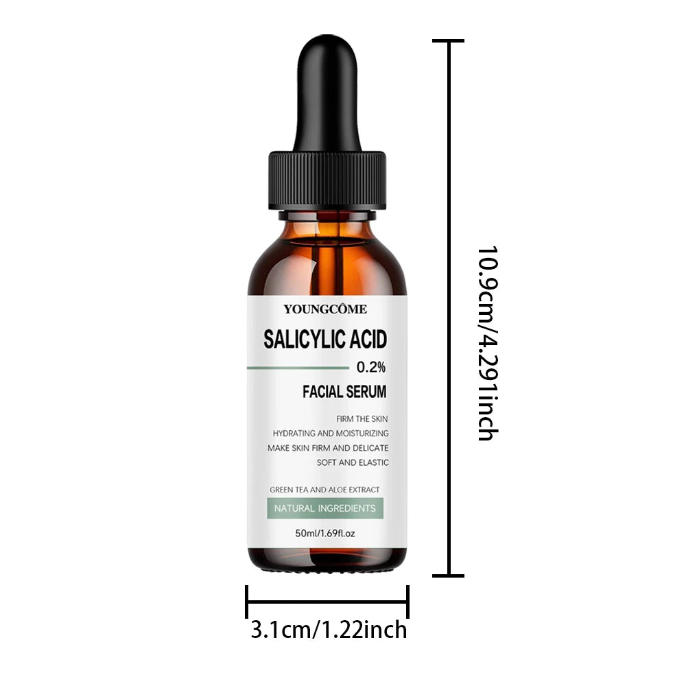 30 ml/50 ml Firming facial serum, rich in salicylic acid, hyaluronic acid,vitamins C suitable for all skin types, firming effect Peaceful Pleasures Health and Wellness 50ml