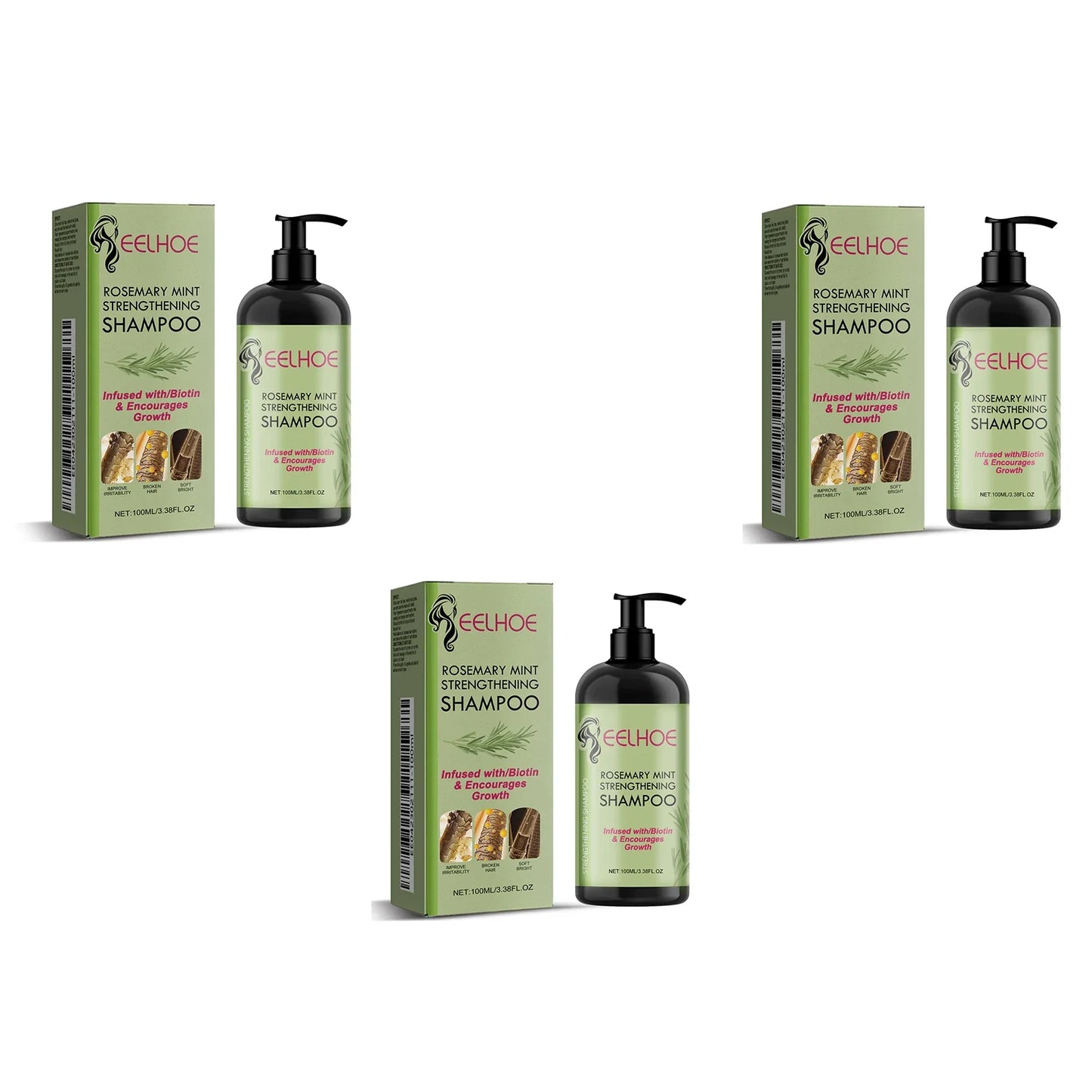 EELHOE Rosemary Shampoo – Repair Dry, Frizzy & Damaged Hair