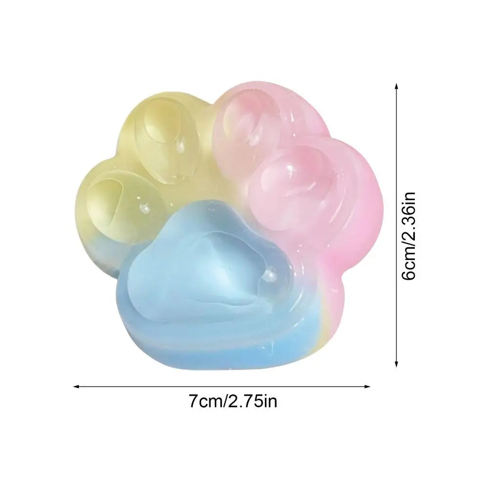 Soft Cat Paw Squeeze Fidget Toy | Slow Rebound Silicone