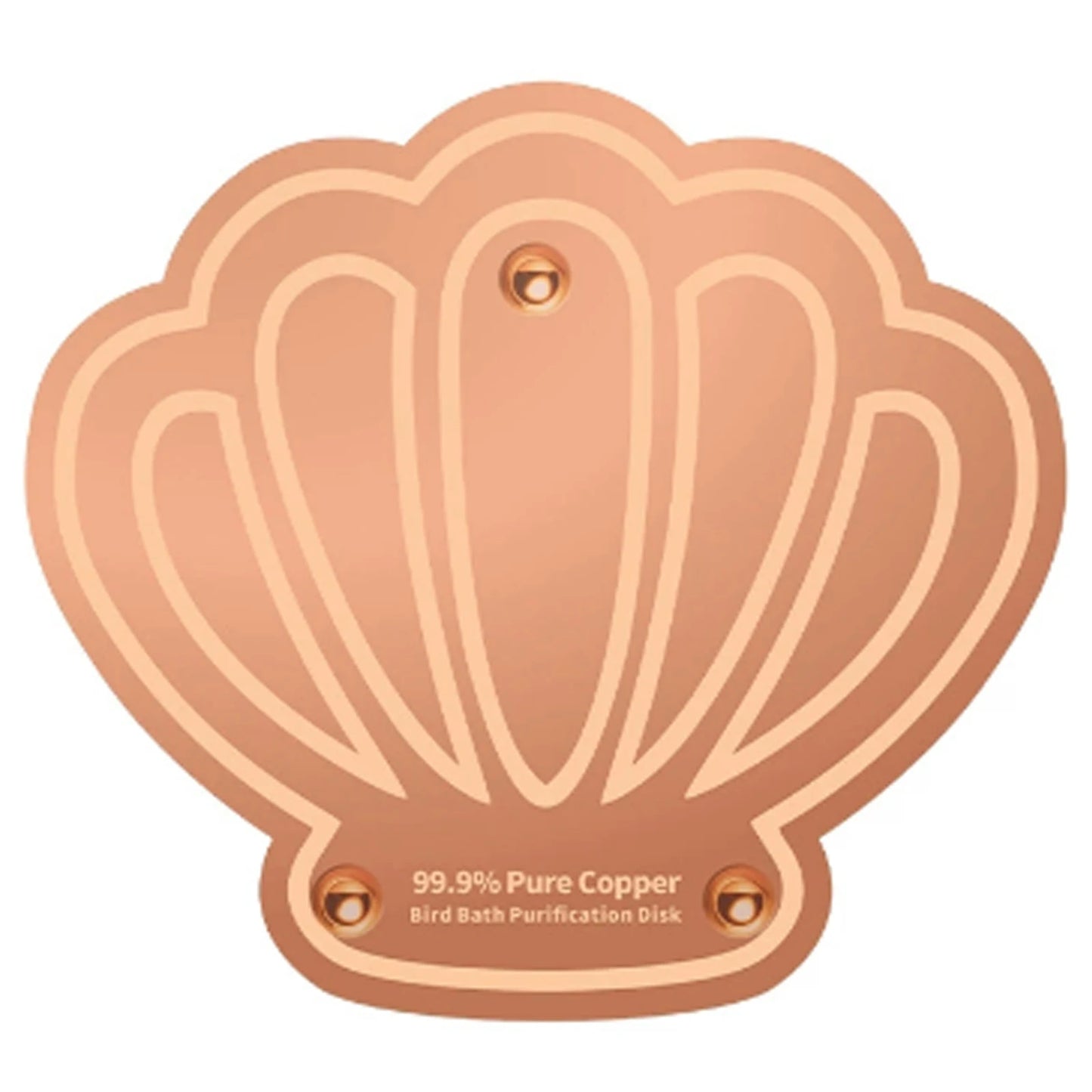 Copper Disc for Bird Bath 0.8mm Self Cleaning Design Copper Plate Keeps Water Fresh for Outdoor Bird Baths & Bowls Peaceful Pleasures Health and Wellness shells