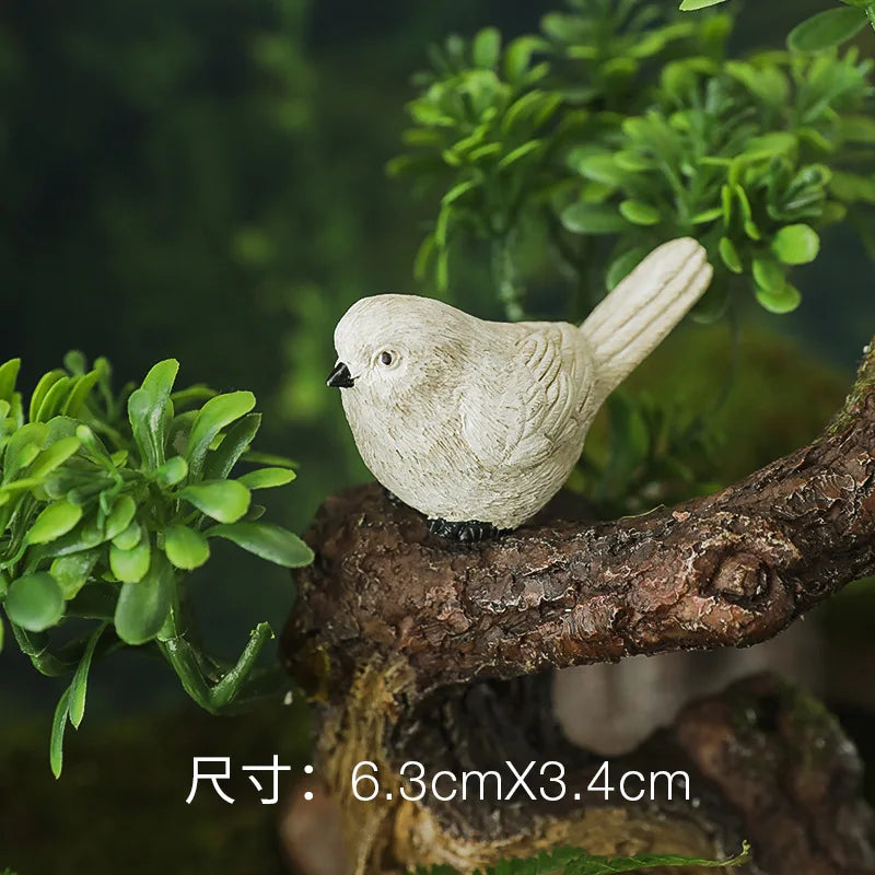 Simulation Wild Birds Animal Toys Cute Mini Parrot Model Figures Miniature Landscape Ornament Household Decoration Gifts лягушки Peaceful Pleasures Health and Wellness 01