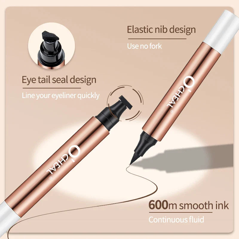 O'CHEAL Dual Head Stamp Liquid Eyeliner Pen – Waterproof Black