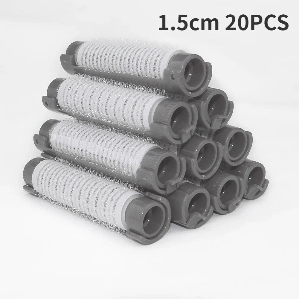 16/20/Set Hair Perm Roll Fluffy Perming Rod Hair Roller Curler Kit Perming Rods Curlers Hairdressing Hair Styling Tool for Salon Peaceful Pleasures Health and Wellness 1.5cm Gray 20PCS