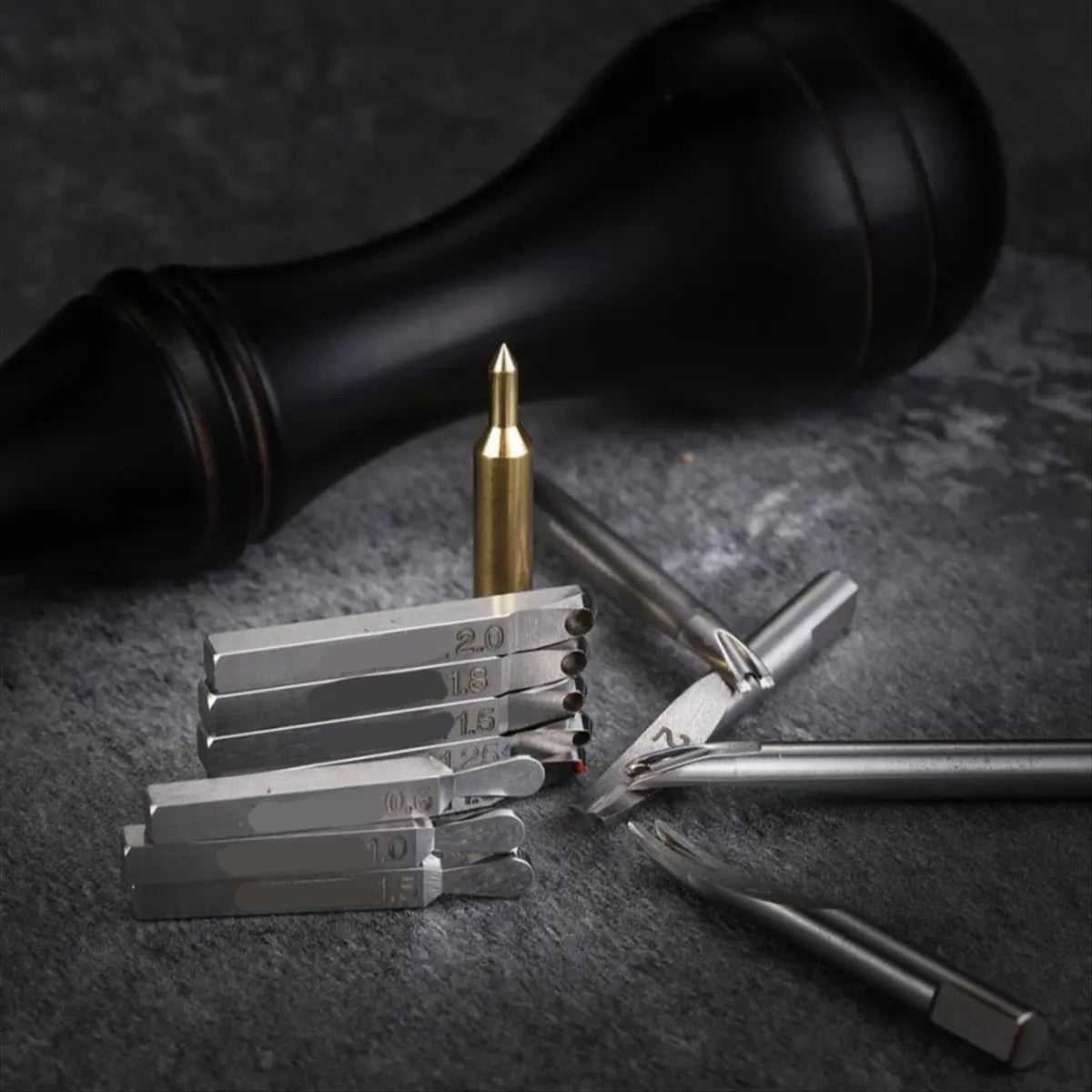*ABDH 6 in 1 Leather Groover Tool, with Adjustable Stitching Groover, Leather Carving Cutting Tools, Leather Working Tools Peaceful Pleasures Health and Wellness