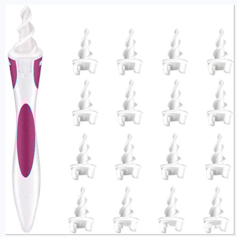 16-Piece Silicone Spiral Ear Wax Removal Set | Adults & Kids