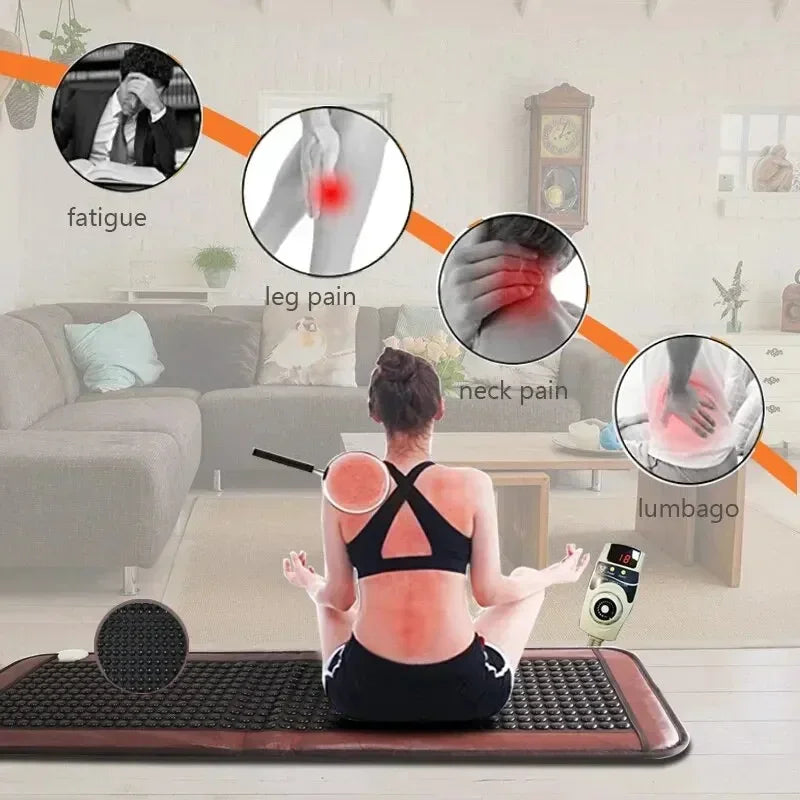 Electric Jade Tourmaline Heating Mat | Far Infrared Massage Pad