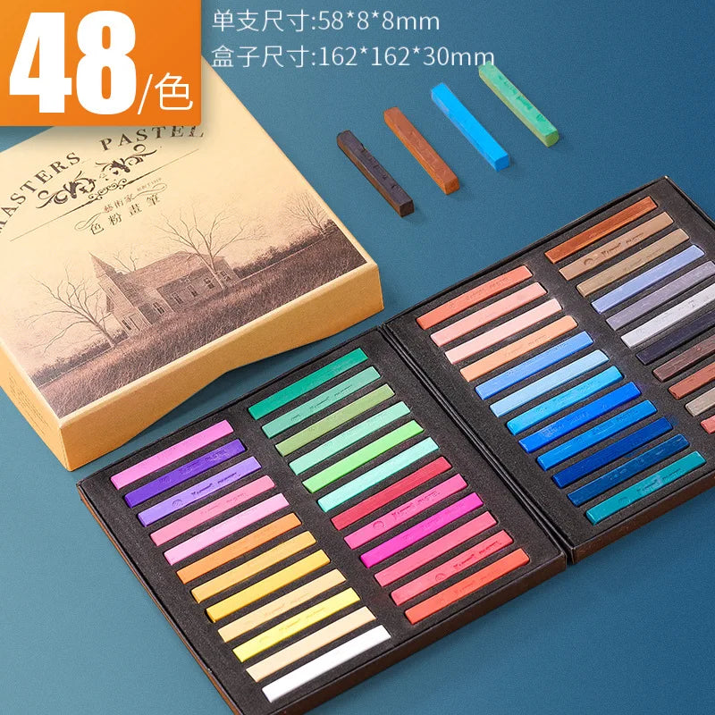 Polymer Clay Doll Makeup Chalk 12/24/36/48 Color Artist Chalk Stick Set School Supplies Professional Blush Coloring Pen Peaceful Pleasures Health and Wellness 48 colors