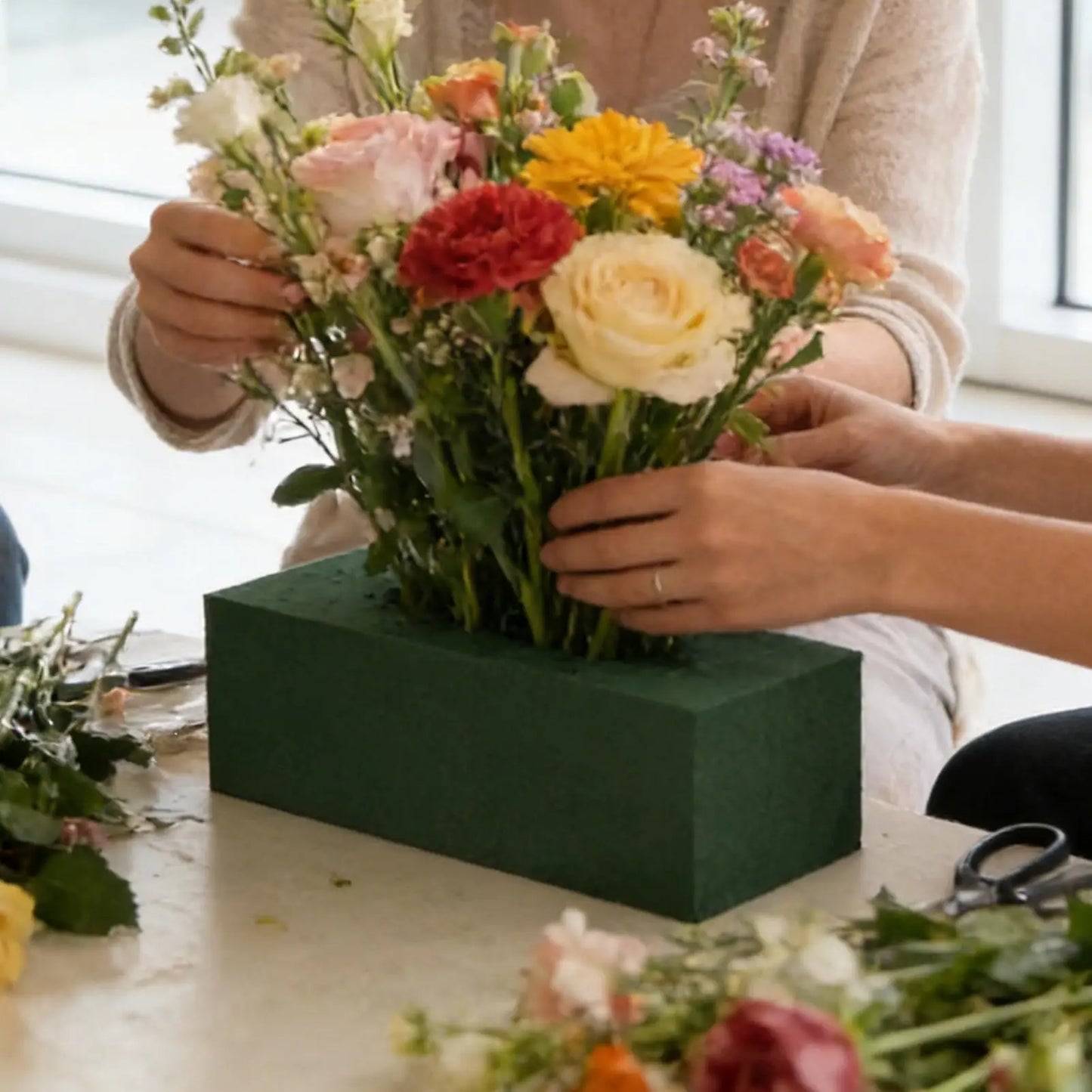 Floral Foam Block for Fresh & Artificial Flowers | Wet & Dry