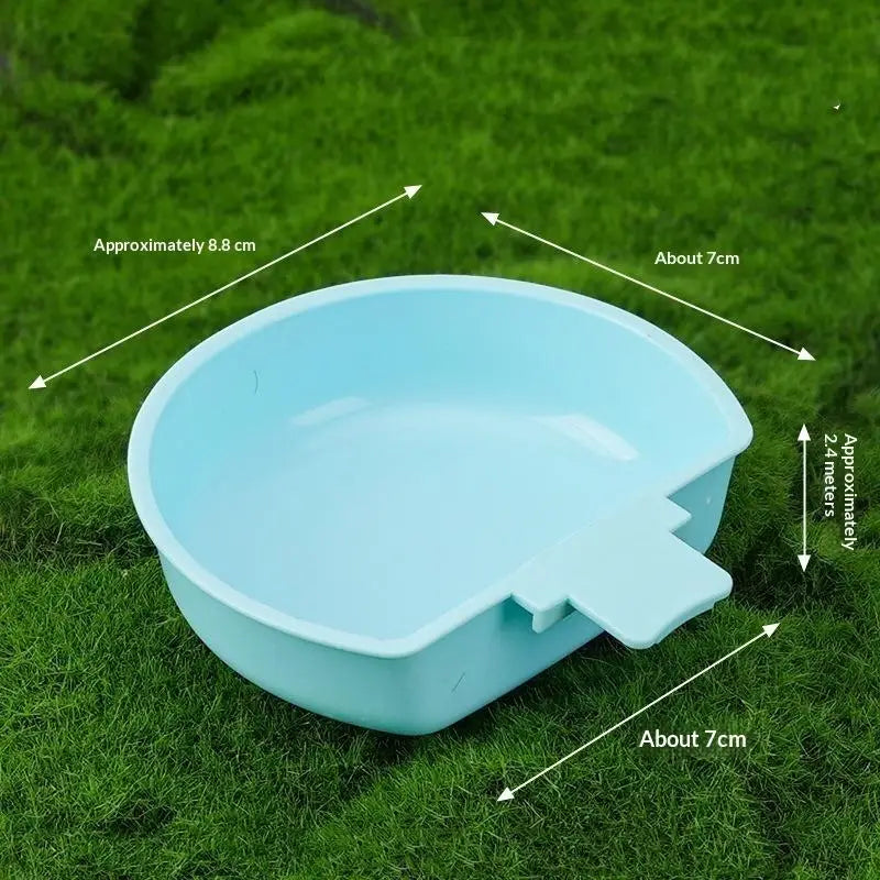 Parrot Bird Feeder & Drinker Hanging Bowl | Food Dispenser