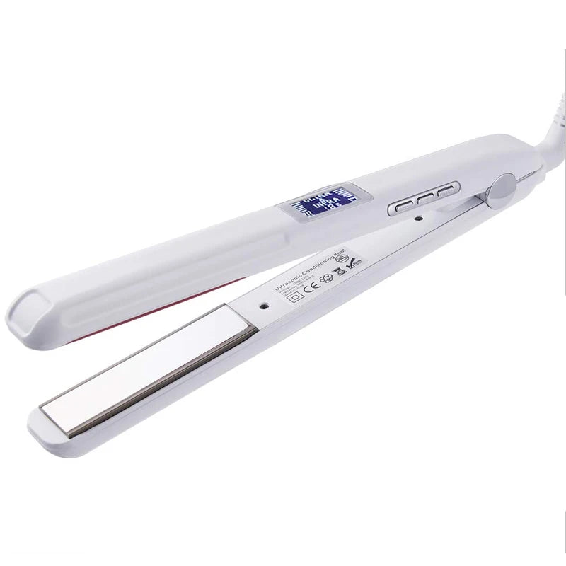 Infrared Ultrasonic Hair Care Hair Care Treatment Tools Professional Shortcut Straightener Hair Straitner Peaceful Pleasures Health and Wellness WHITE US