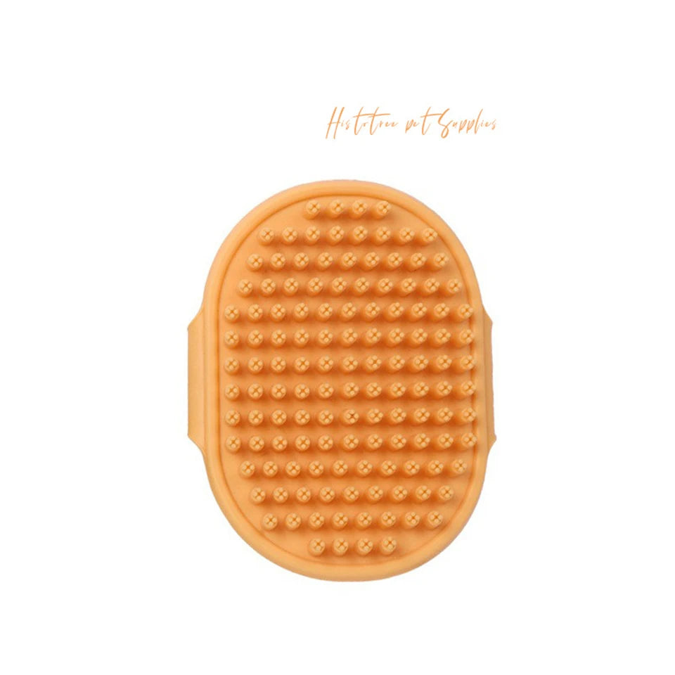 Pet Grooming Glove – Dog & Cat Deshedding Brush Comb Pet Grooming Glove Peaceful Pleasures Health and Wellness no package Orange