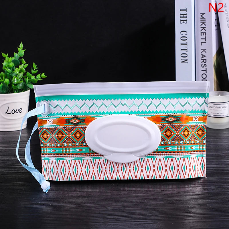 Portable Baby Wet Wipe Pouch | Reusable Refillable Holder