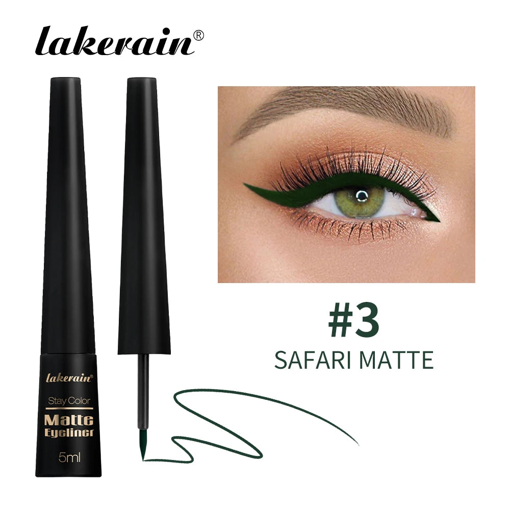 3Colors Matte Waterproof Liquid Eyeliner Pencil Sweatproof Quick Dry Easy To Wear High Pigment Brown Liquid Eyeliner Eye Makeup Peaceful Pleasures Health and Wellness 03