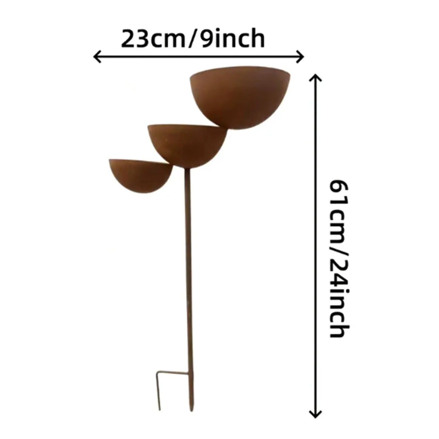 1/2PCS Metal Bird Bath and Water Station Outdoor Garden Decor Iron Bird Feeder Basin For Wild Birds Bees Butterflies Yard Art Peaceful Pleasures Health and Wellness