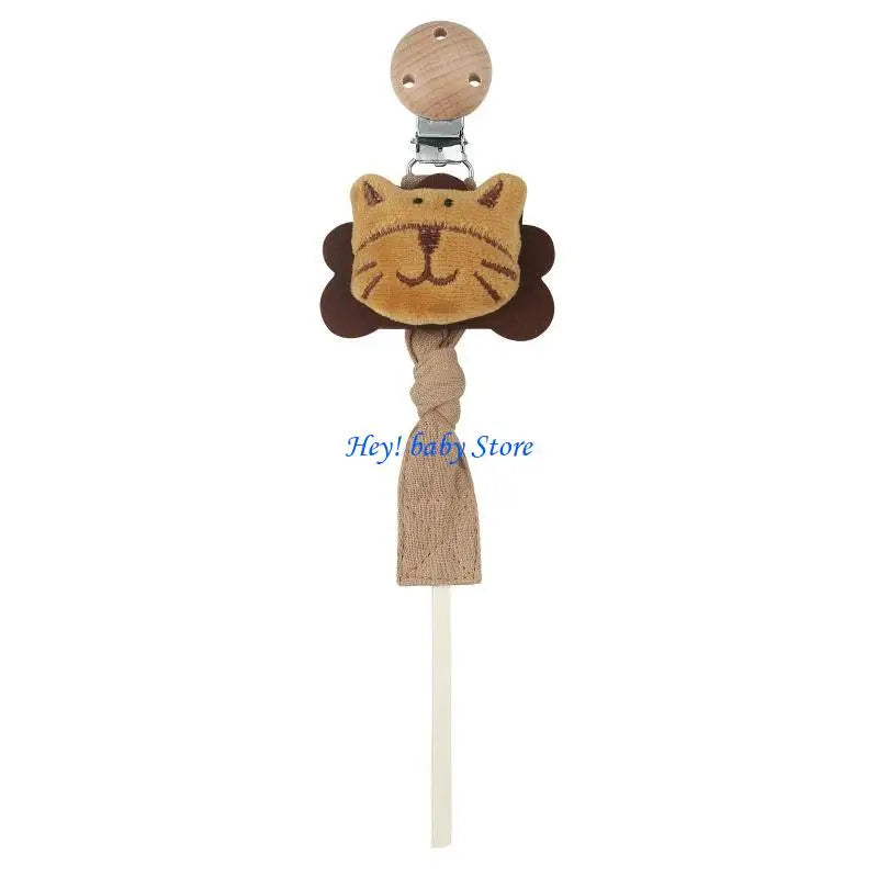 Baby Pacifier Chain Clip | Plush Animal Holder & Teether