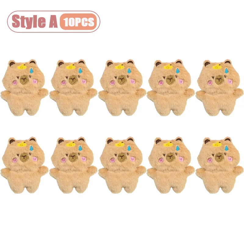 Capybara Plush Keychain – Squeaky Cute Bag Charm | 1–10 PCS