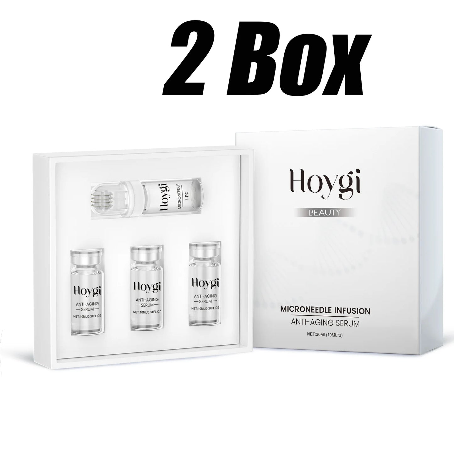 Hyaluronic Acid Microneedle Roller Set – Firming Face Serum