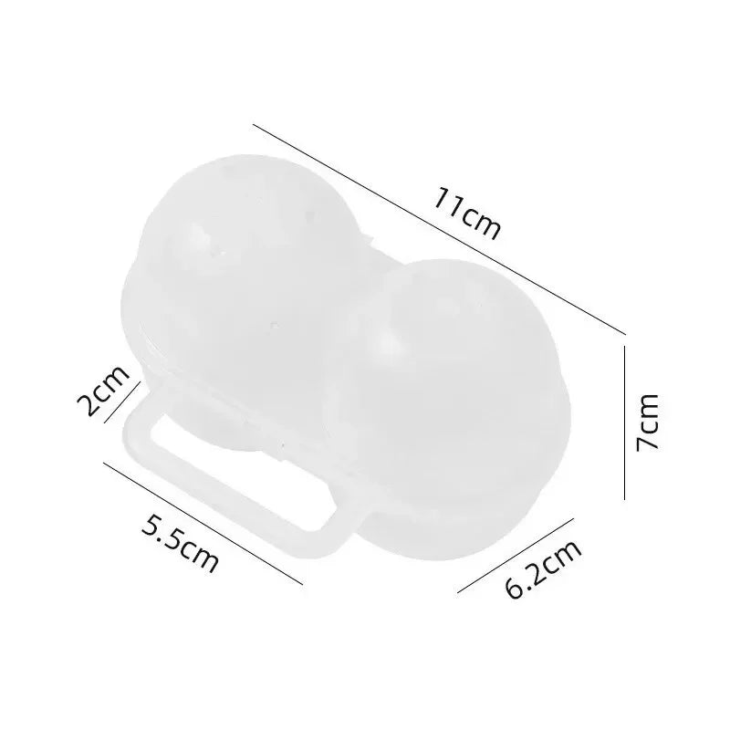 2-Cell Portable Egg Carrier Box – Travel & Fridge Egg Case