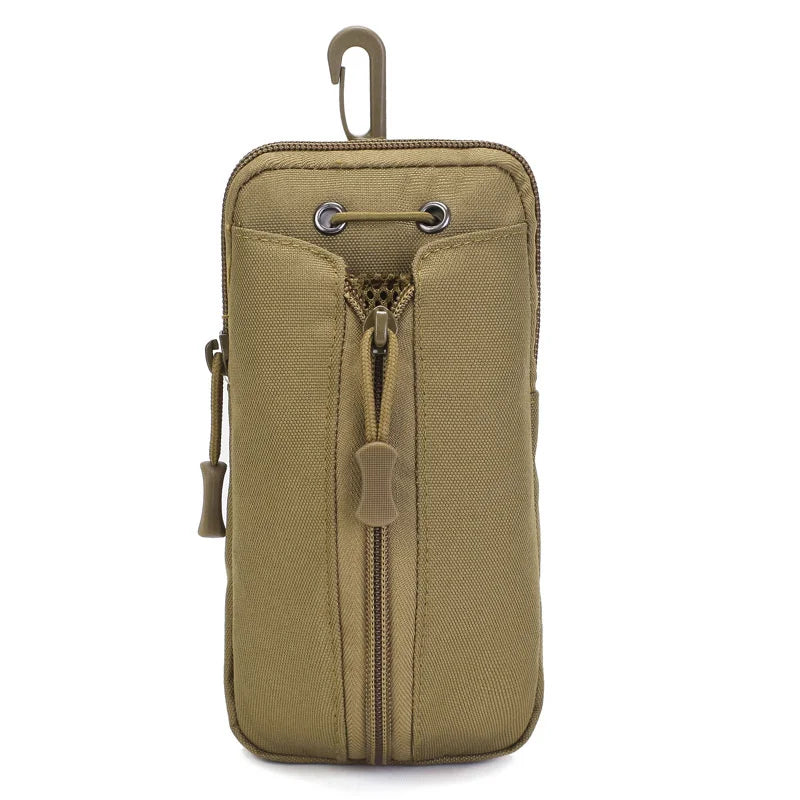 Tactical MOLLE Water Bottle Carrier Pouch | Hiking & Travel Tactical Bottle Carrier Peaceful Pleasures Health and Wellness Brown