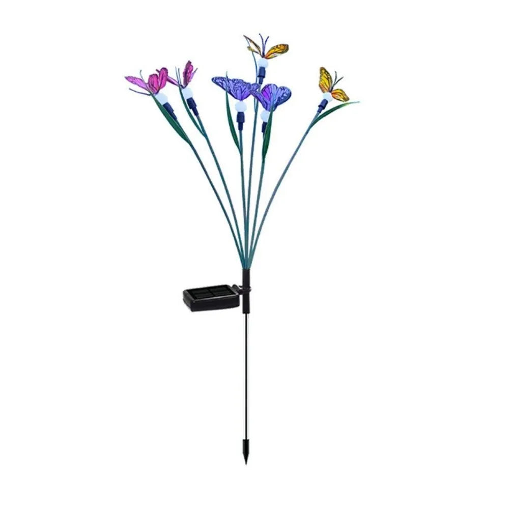 Solar Butterfly Garden Lights – 6/8 Head Color Changing Stake