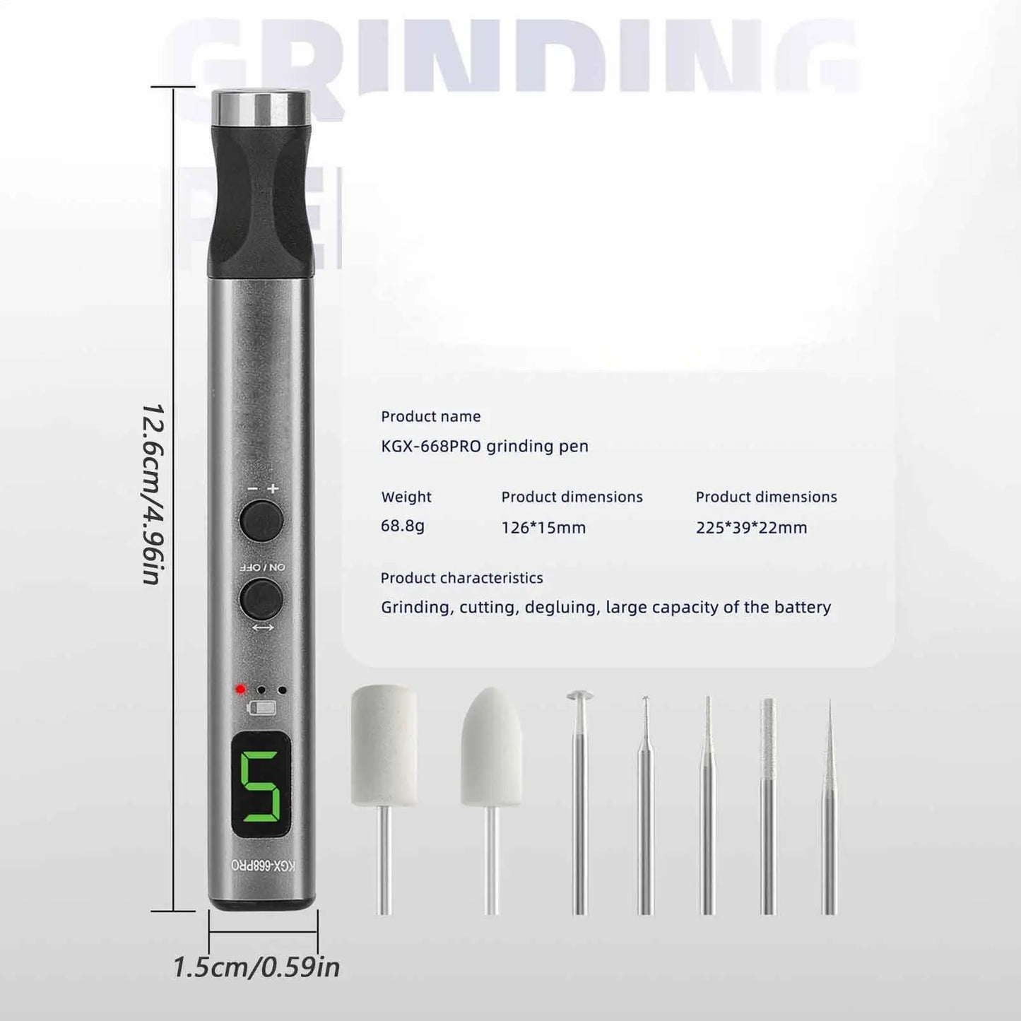 Engraver Pen USB Rechargeable Engraver Adjustable Speed Engraving Pen For Electronic Product Wood Stone Metal Glass Nails Peaceful Pleasures Health and Wellness