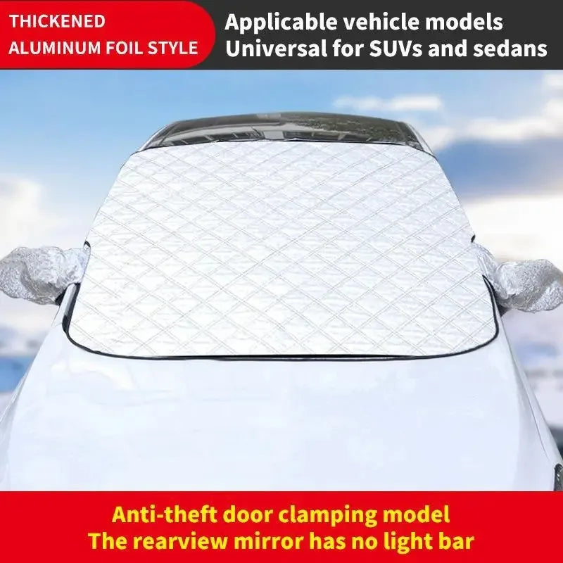 Car Snow Guard Windshield Frost Protection Cover, Magnetic Absorb Sunshade Front Car Shield, Anti-Snow Car Hood Protector Peaceful Pleasures Health and Wellness