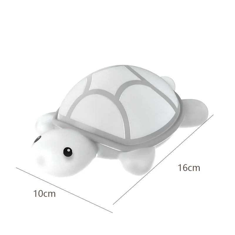 Bedside Milk Feeding Lamp Kindergarten Reward Small Toy USB Charging Turtle Lamp Cartoon Sleep Companion Silicone Night Light Peaceful Pleasures Health and Wellness