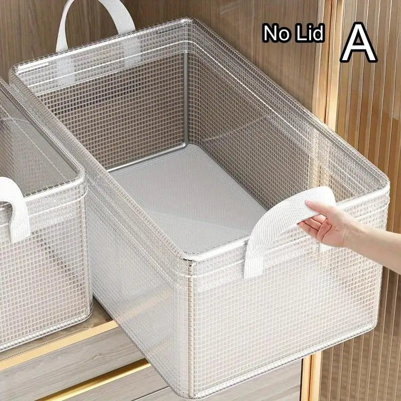 Transparent PVC Steel Frame Waterproof Storage Box Organizer
