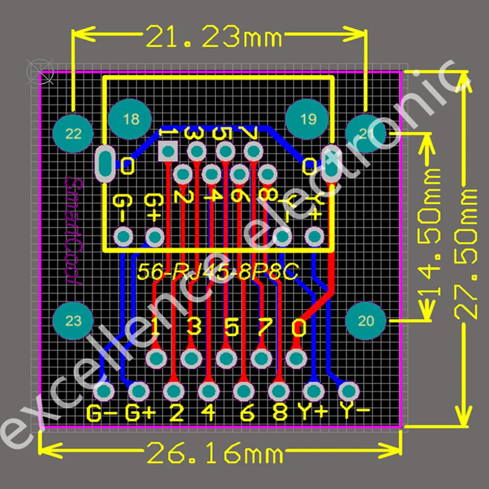 2/5/10PCS RJ45 Breakout Board with LED Lights,8P8C Female Socket Connector 2.54mm Pitch RJ45 Adapter Test Board with Pin Headers Peaceful Pleasures Health and Wellness
