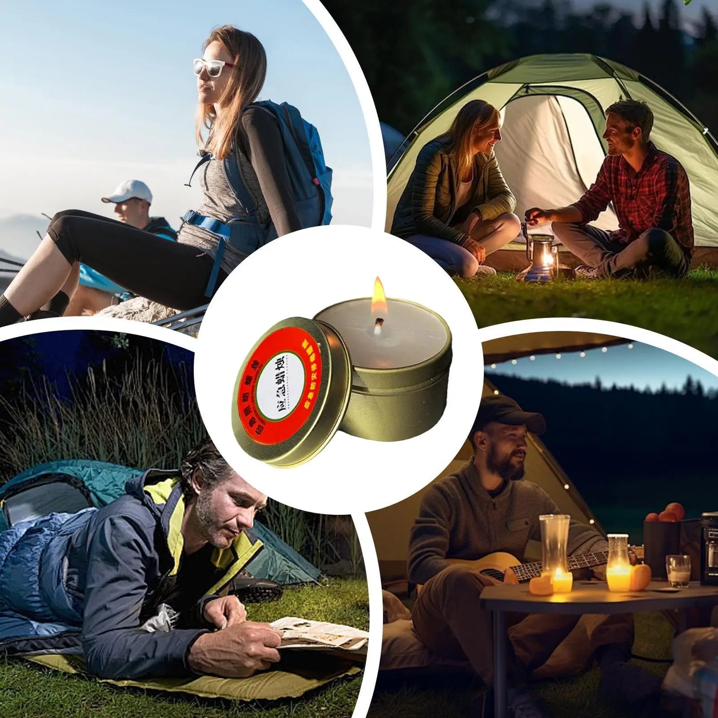 Emergency Survival Candles Windproof 10-Pack | Power Outage