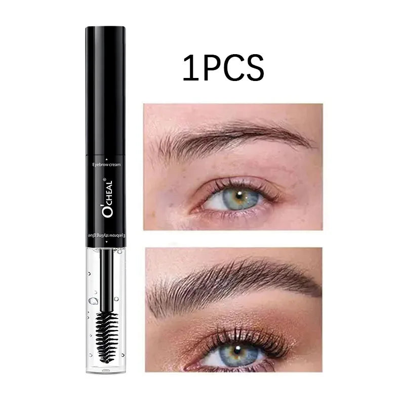 Dual-Head Waterproof Eyebrow Dye – Natural 3D Brow Cream