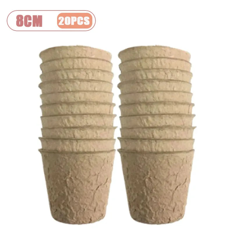 Biodegradable Seedling Trays 20/40 PCS – Eco Seed Starter Pots