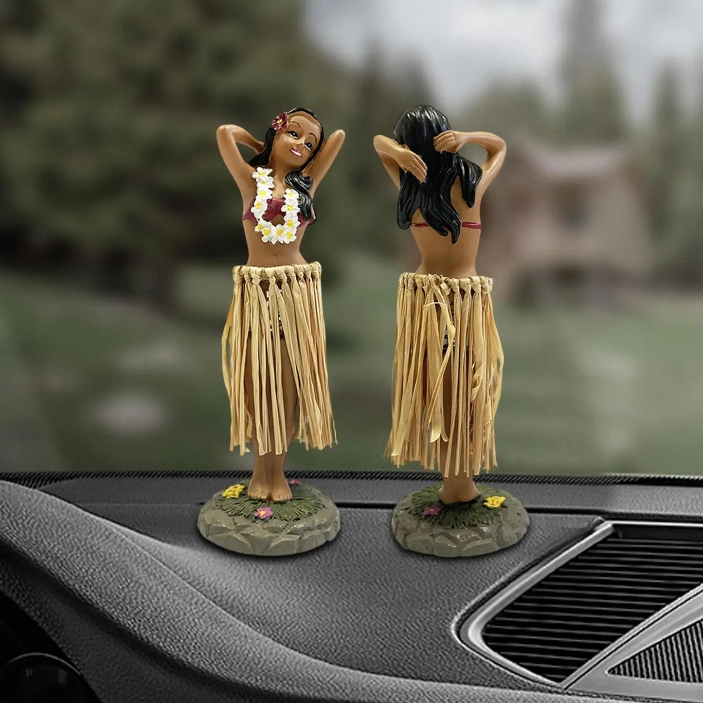 Hawaiian Hula Girl Dashboard Bobblehead Figurine | Car & Home Decor