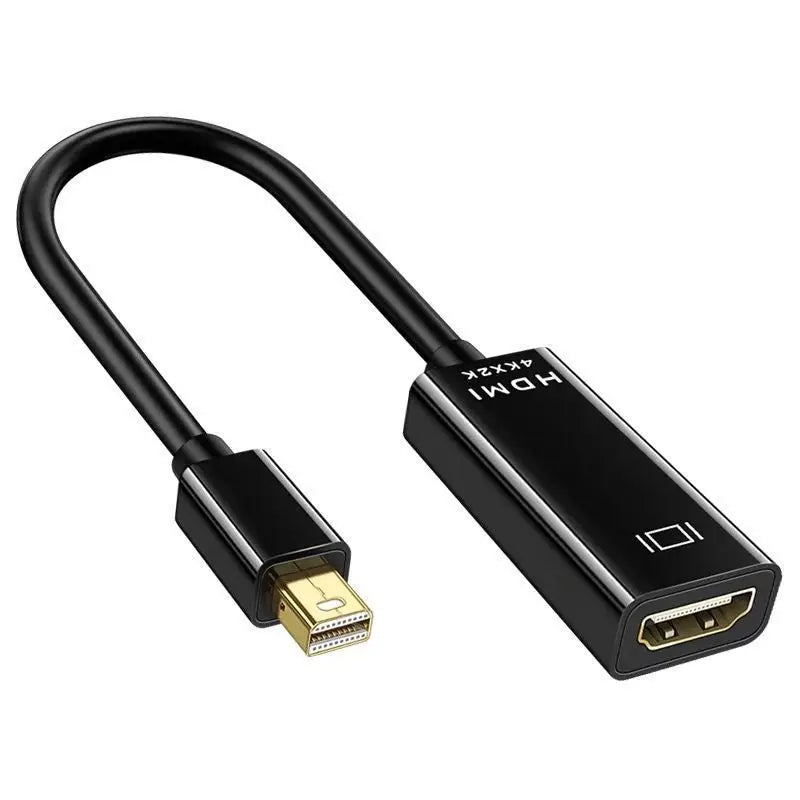 Mini Displayport To HDMI-compatible Cable 4K Adapter 1080P Mini DP Male to HDMI-compatible Female For Apple MacBook Air Pro Peaceful Pleasures Health and Wellness black