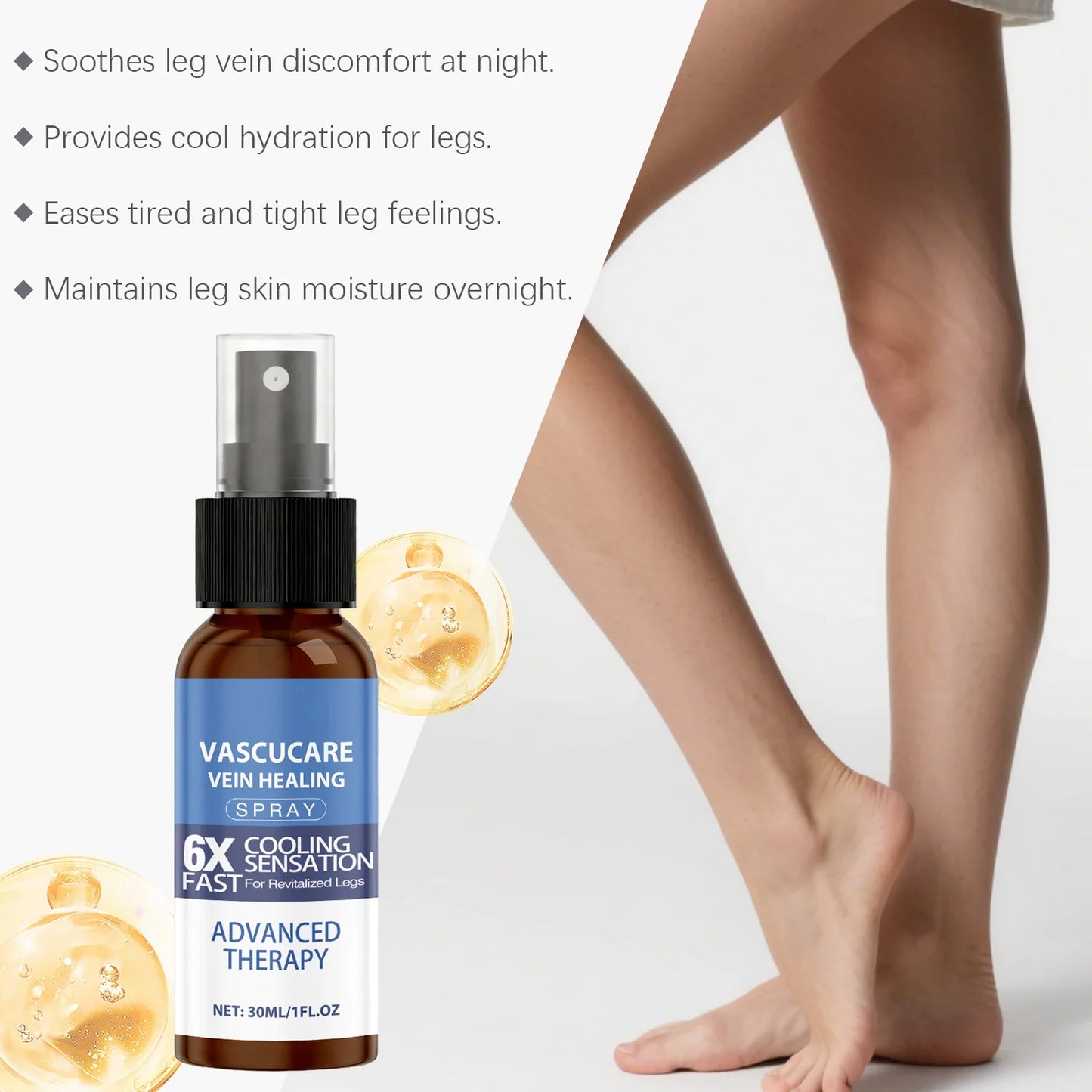Leg Care Spray – Moisturizing, Smoothing & Hydrating Skin Mist