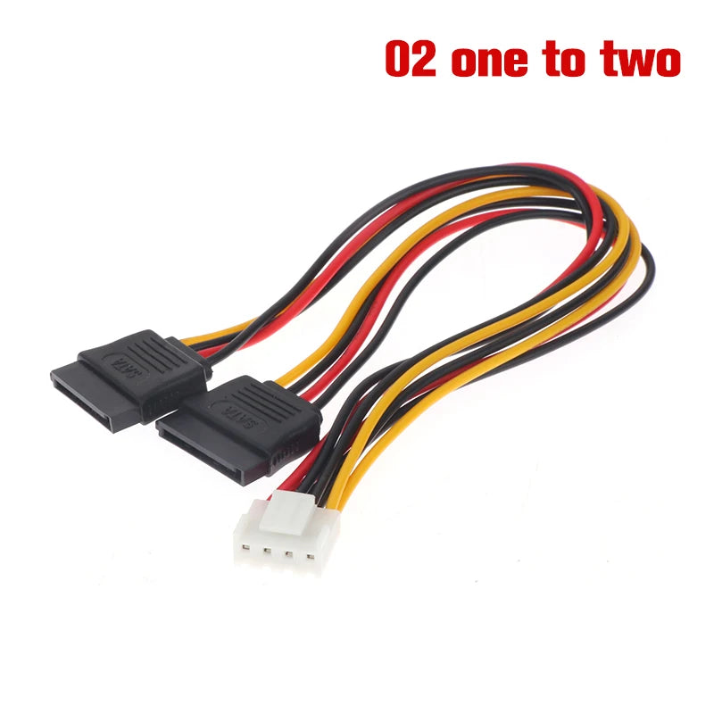 1pc 4Pin To SATA Power Cable For Hikvision DAHUA Mini VCR IP Camera CCTV Hard Disk Power One To One/One To Two VH3.96 Peaceful Pleasures Health and Wellness 02