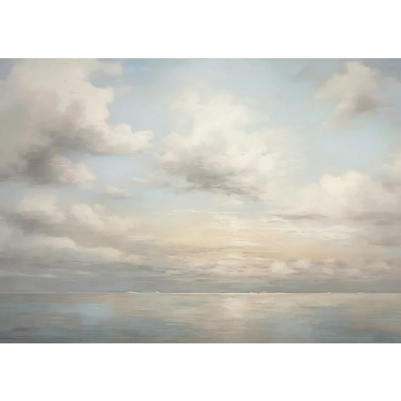 Pastel Coastal Beach Seascape Canvas Wall Art | Sailboat Print Canvas Wall Art Peaceful Pleasures Health and Wellness 2 50x70cm Unframed
